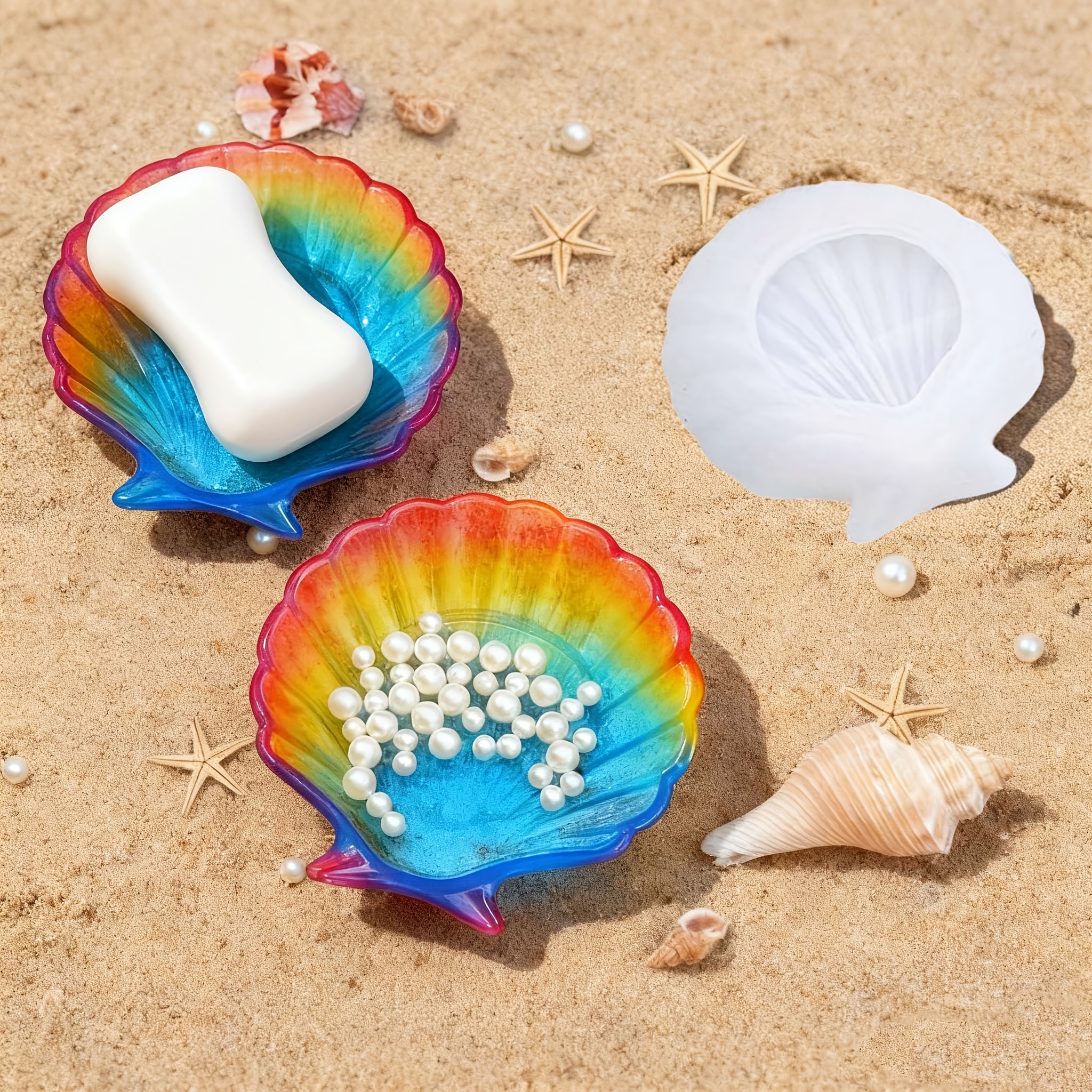 Resin Craft Ideas - 1 piece of silicone shell resin