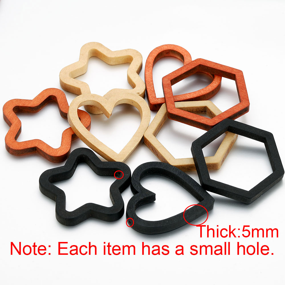 10pcs Wood Heart Square Silico – обзор и цена Resin Crafts Diy