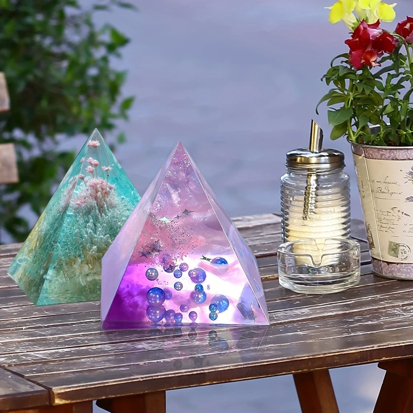 5pc- Pyramid resin molds of va – обзор и цена Resin Jewelry Kit