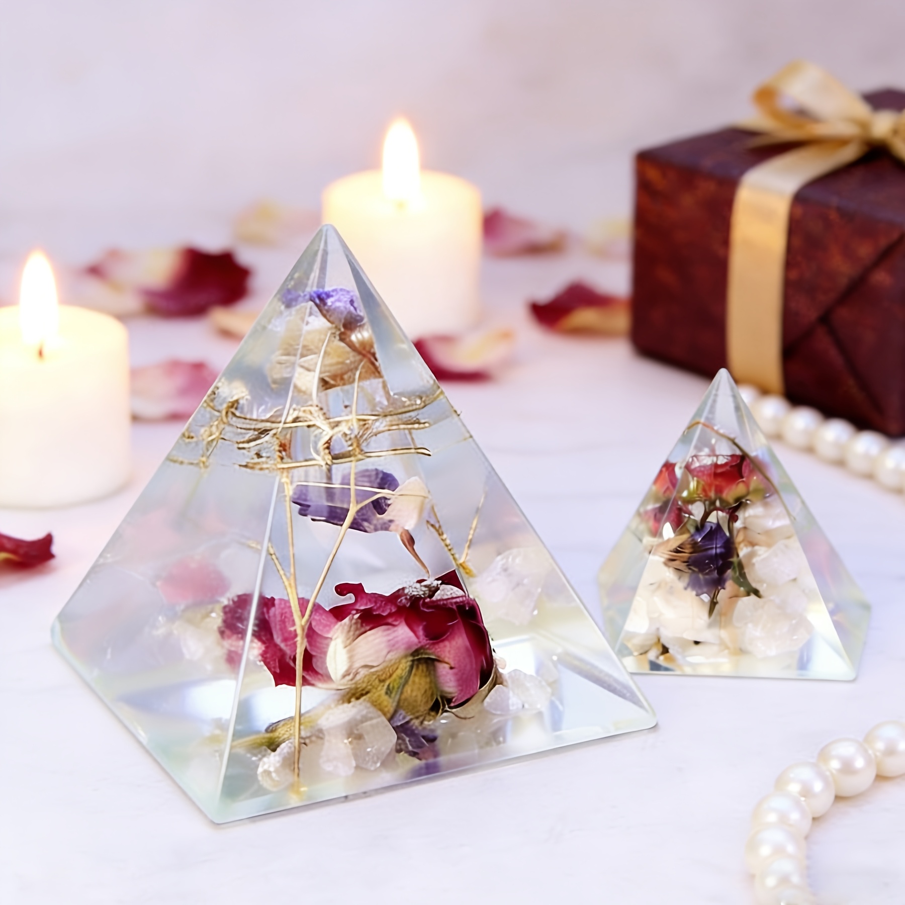 5pc- Pyramid resin molds of va – обзор и цена Resin Jewelry Kit
