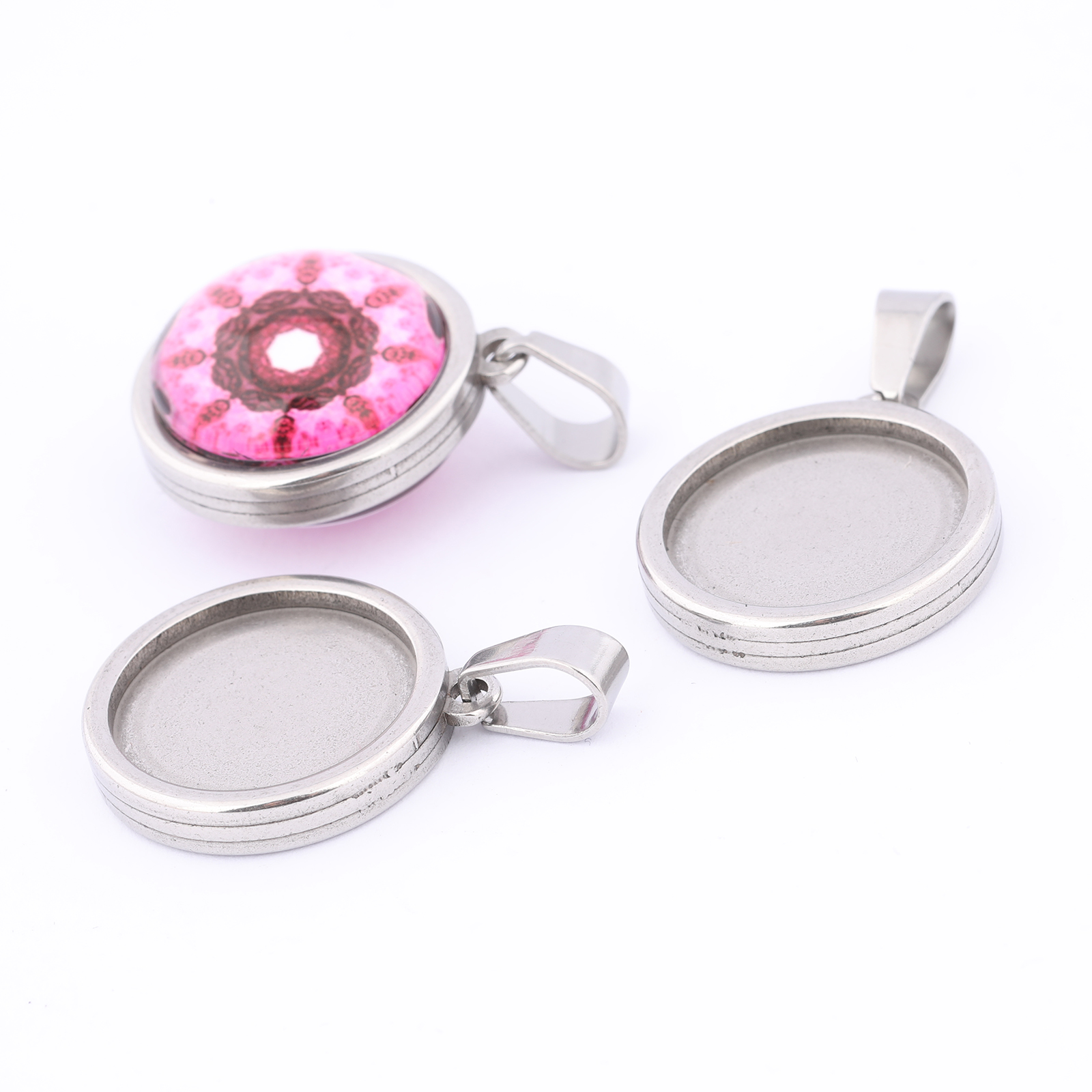 5pcs Stainless Steel Gold Plat – обзор и цена Bezels Set Pendant