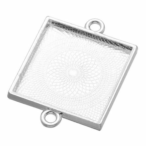 Onebeading Fit 25x25mm Square  – обзор и цена Bezels Set Pendant