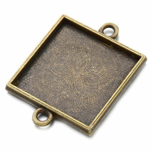 Onebeading Fit 25x25mm Square  – обзор и цена Bezels Set Pendant