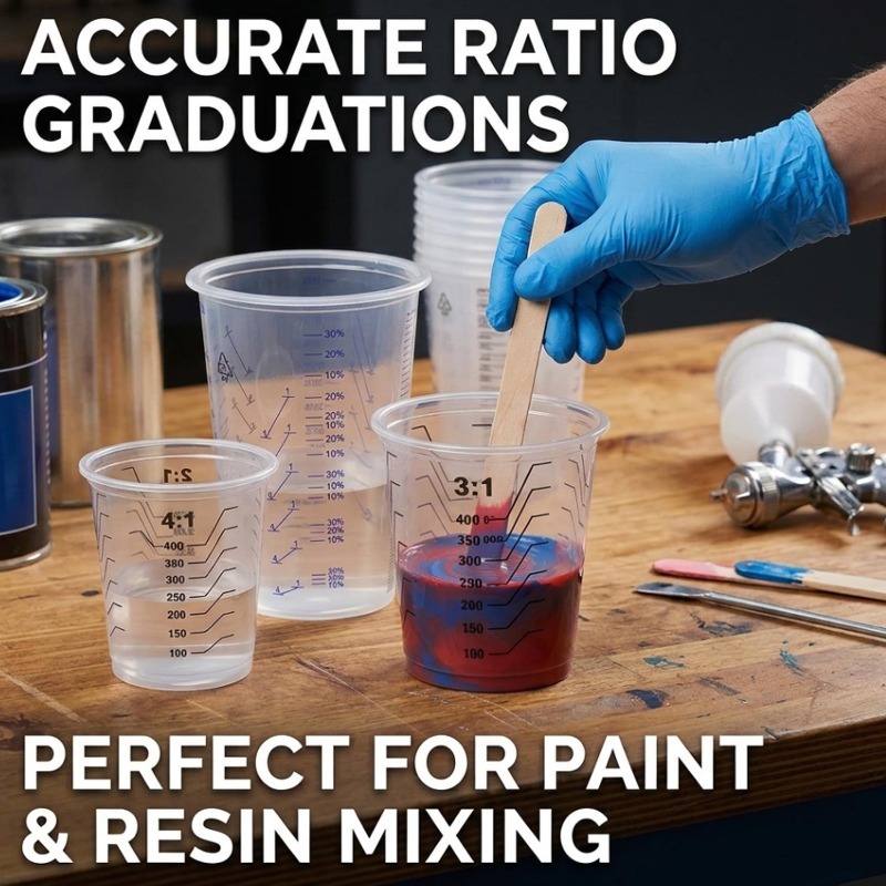 Transparent Plastic Measuring  – обзор и цена Mixing Cup Silicone