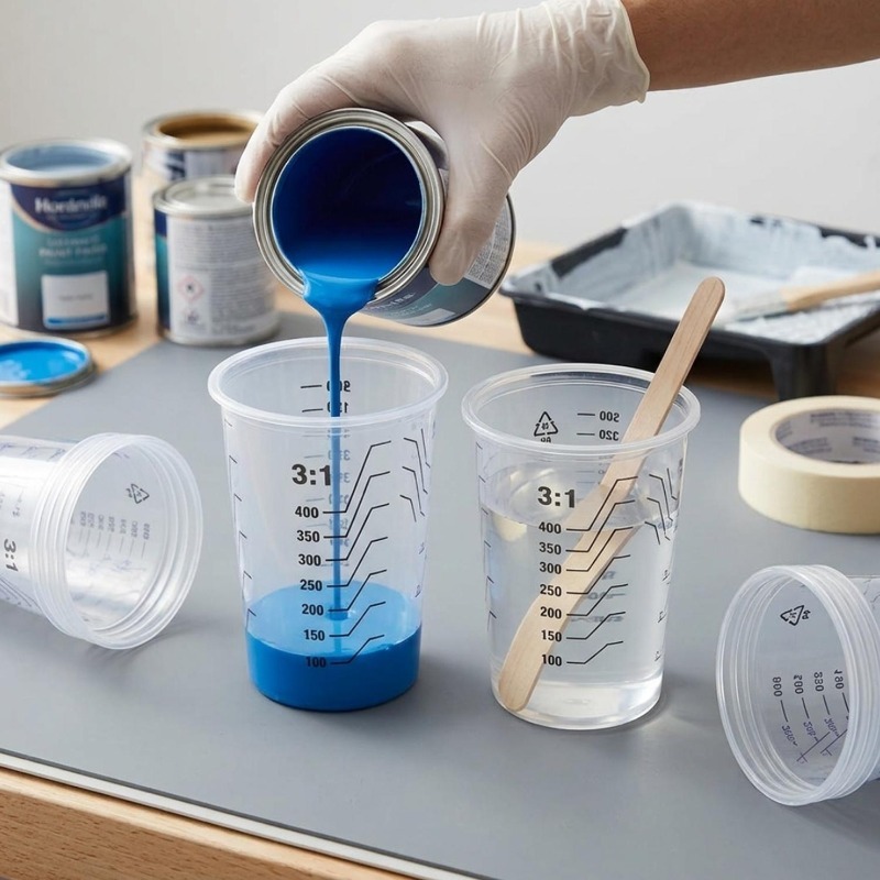 Transparent Plastic Measuring  – обзор и цена Mixing Cup Silicone