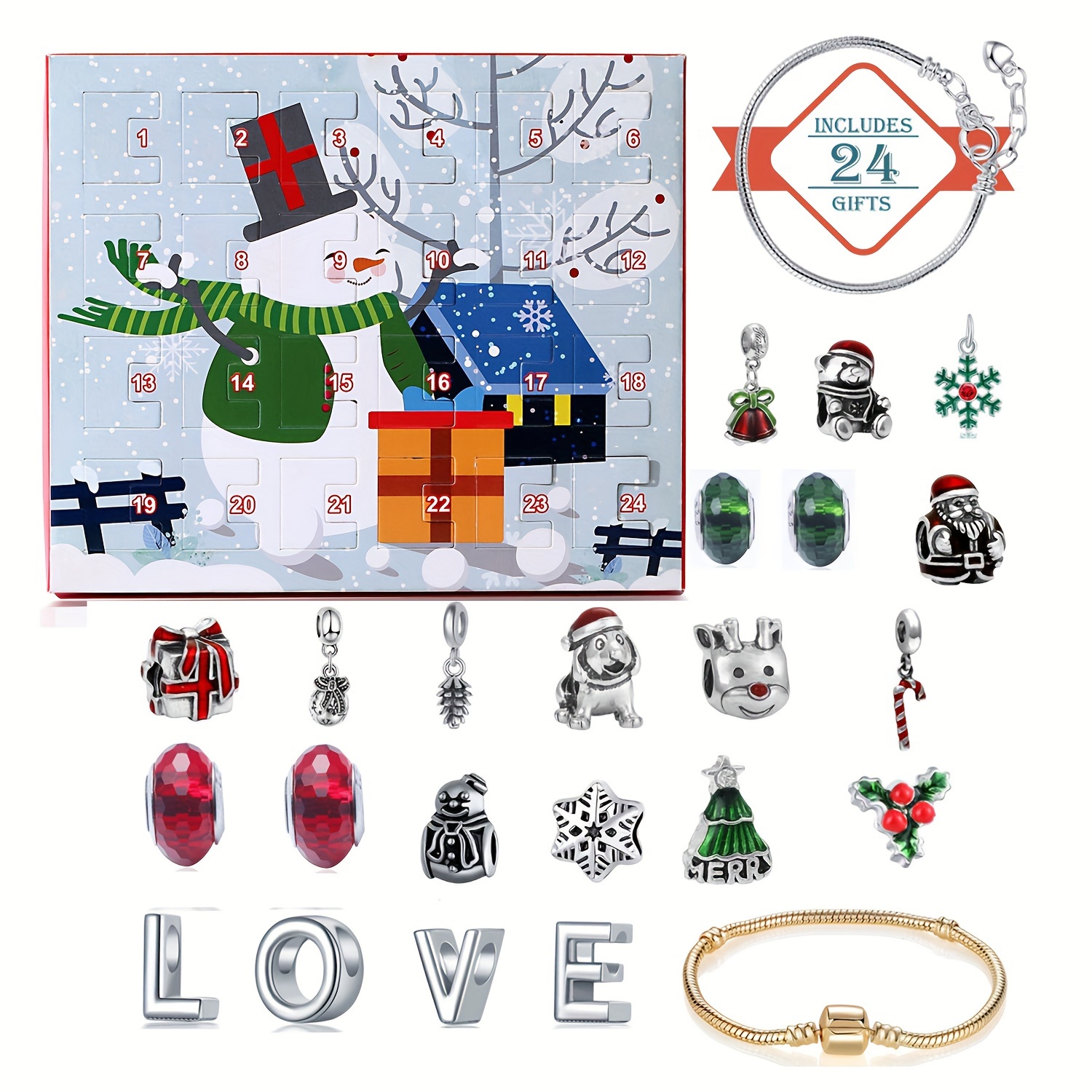 Snowman Christmas Advent Calen – обзор и цена Resin Jewelry Kit