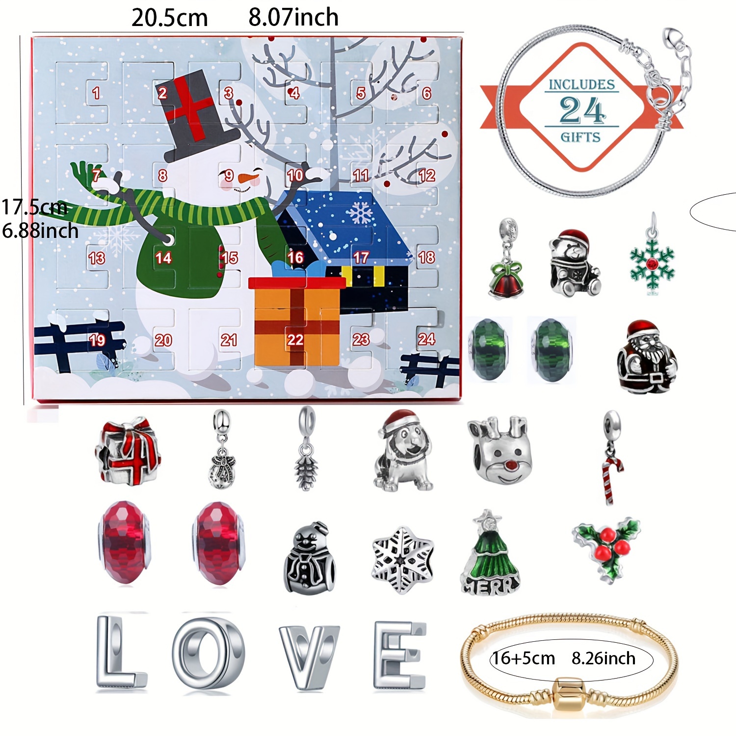 Snowman Christmas Advent Calen – обзор и цена Resin Jewelry Kit