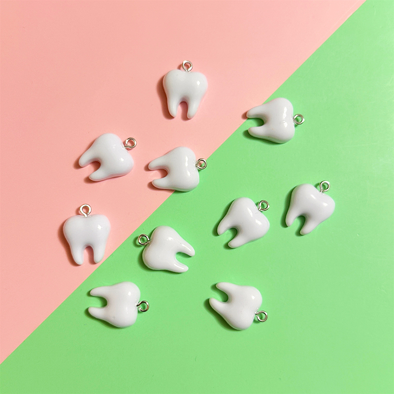 10pcs Cute White Teeth Resin P – обзор и цена Resin Craft Projects