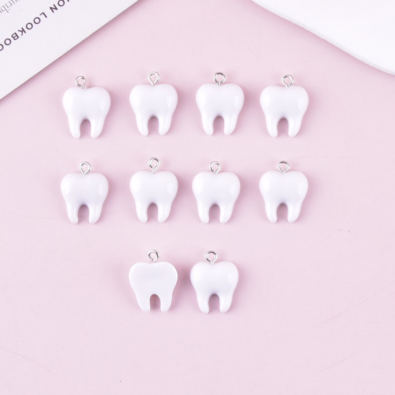 10pcs Cute White Teeth Resin P – обзор и цена Resin Craft Projects