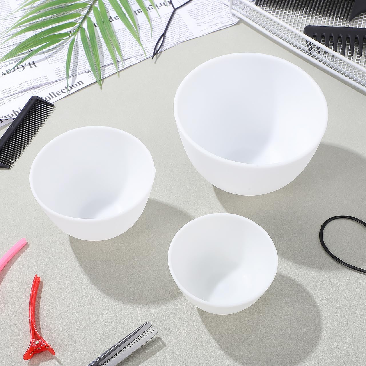 3pcs/set Silicone Bowls White  – обзор и цена Mixing Cup Silicone