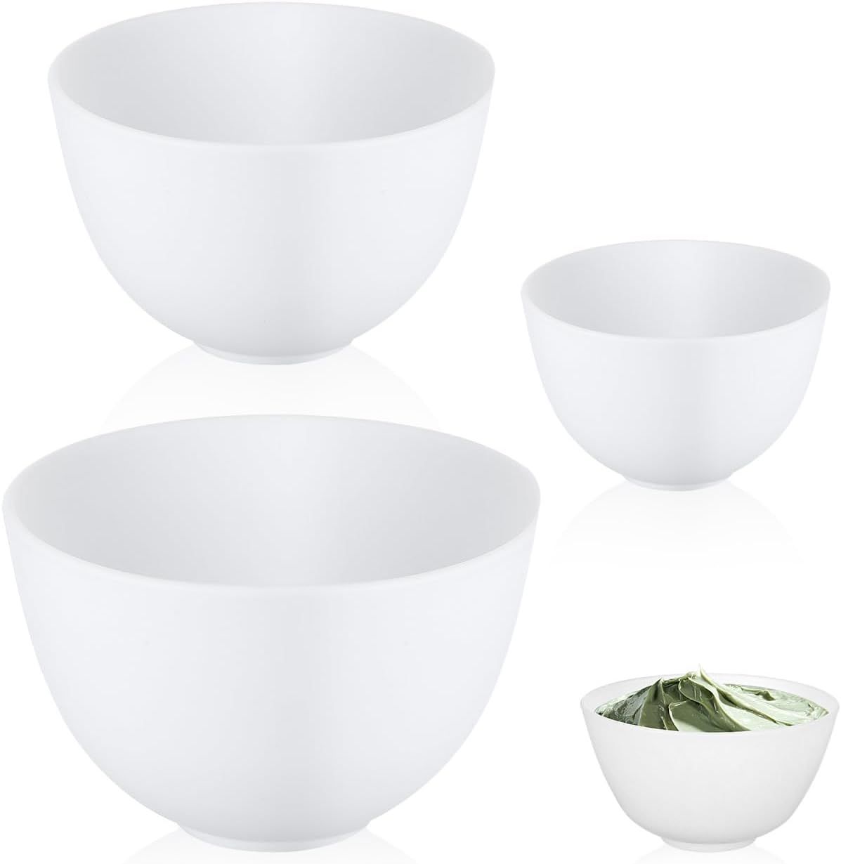 3pcs/set Silicone Bowls White  – обзор и цена Mixing Cup Silicone