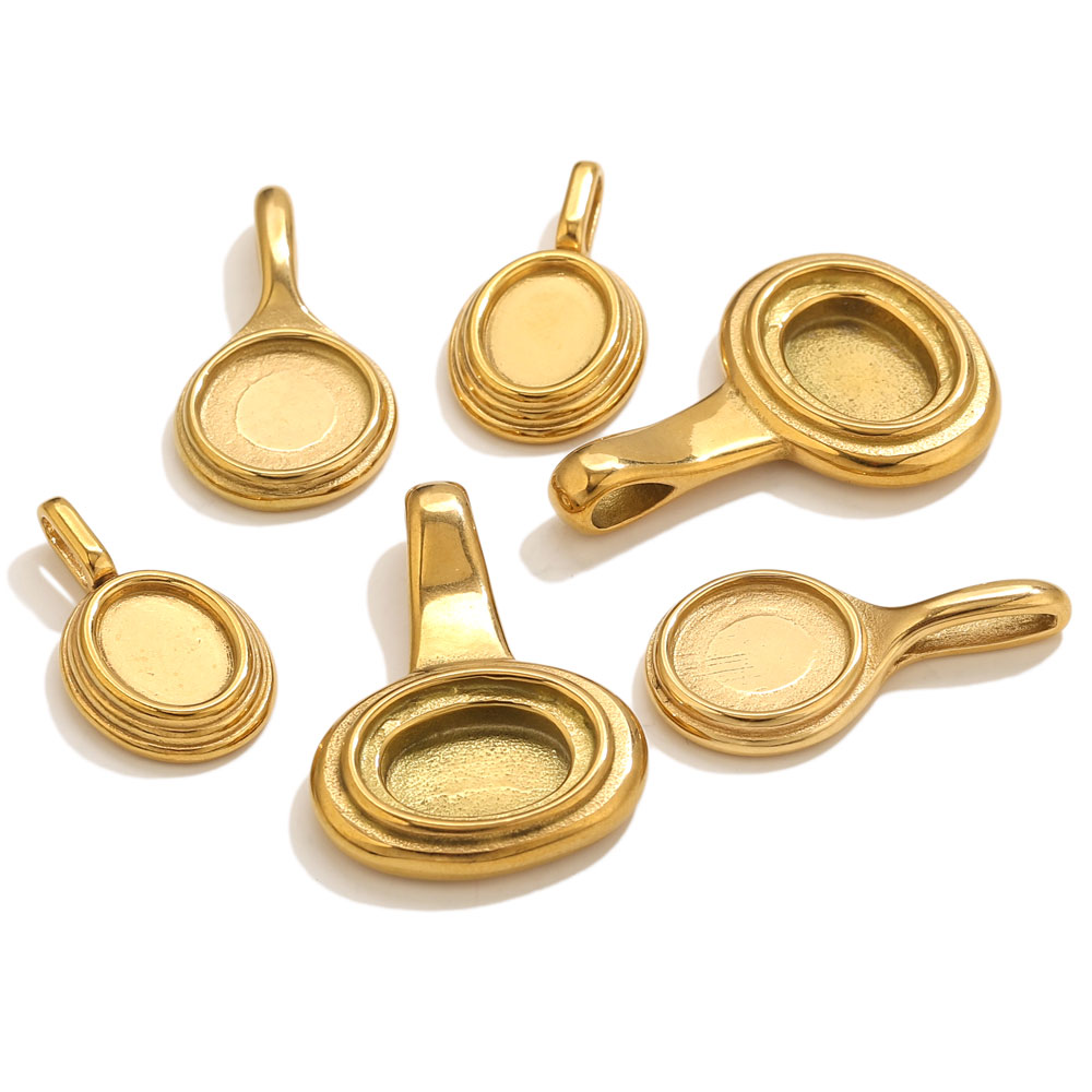 5pcs Stainless Steel Round Ova – обзор и цена Resin Craft Supplies