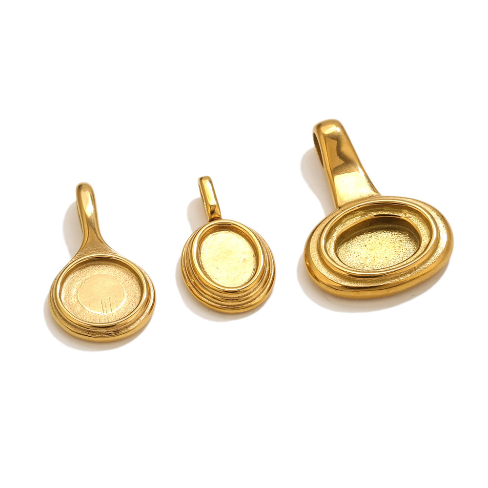 5pcs Stainless Steel Round Ova – обзор и цена Resin Craft Supplies