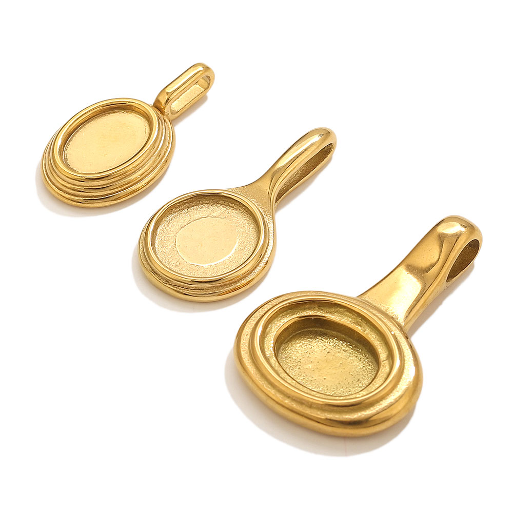 5pcs Stainless Steel Round Ova – обзор и цена Resin Craft Supplies