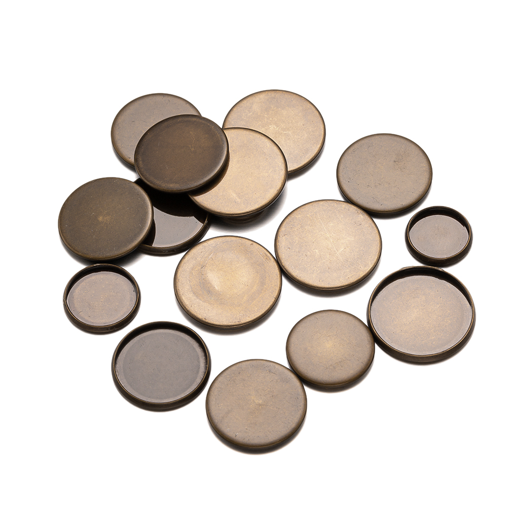 20pcs Antique Bronze Flat Roun – обзор и цена Bezels Set Pendant