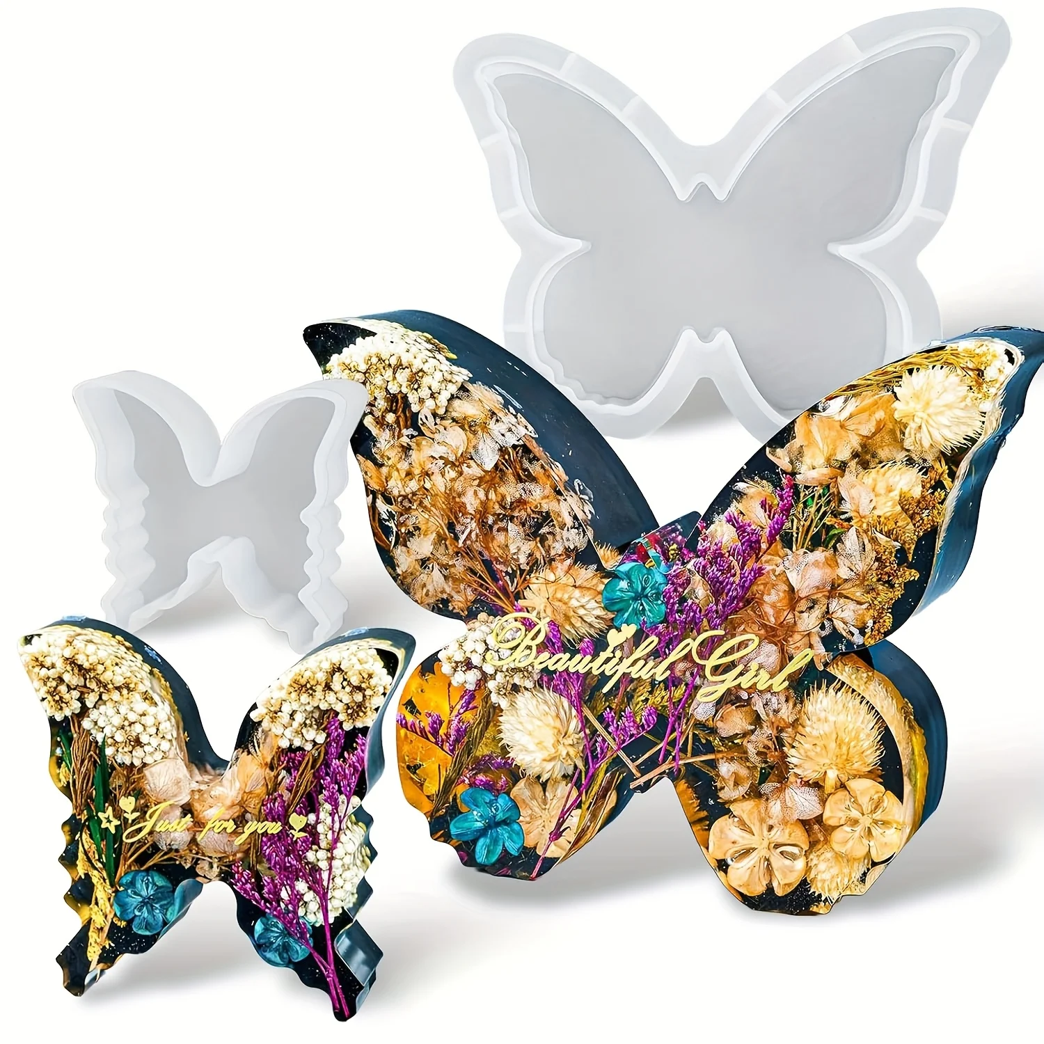 Two sizes of butterfly resin m – обзор и цена Flower Preservation Resin