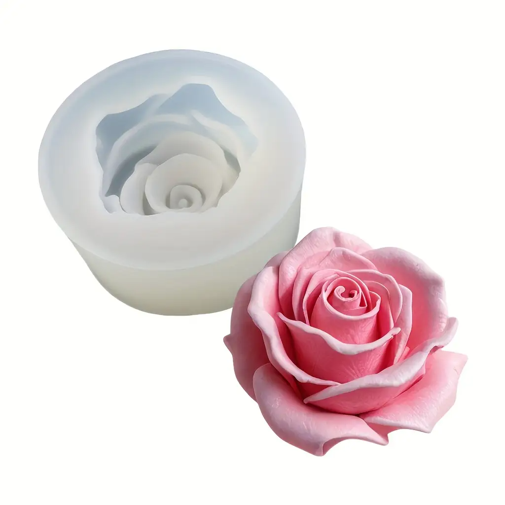 1 Rose Silicone Candle Mold -  – обзор и цена Flower Preservation Resin