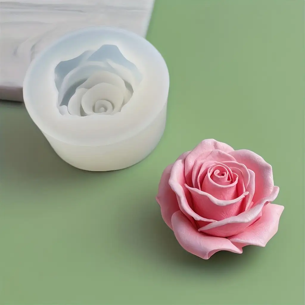 1 Rose Silicone Candle Mold -  – обзор и цена Flower Preservation Resin