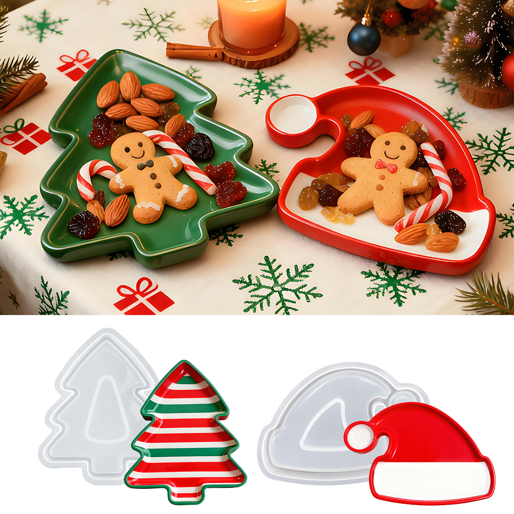 S0246 Christmas Tree Santa Hat – обзор и цена Serving Tray Mold