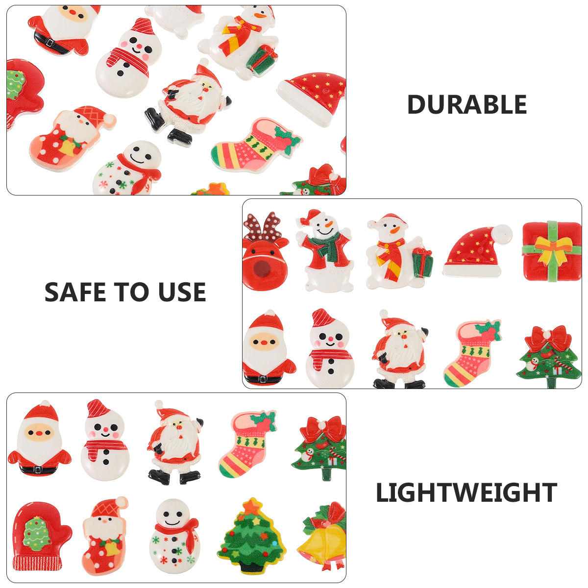 30Pcs Christmas Cartoon Resin  – обзор и цена Resin Craft Supplies