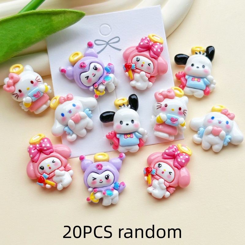 20PCS Resin Cartoon Angel DIY  – обзор и цена Resin Craft Ideas