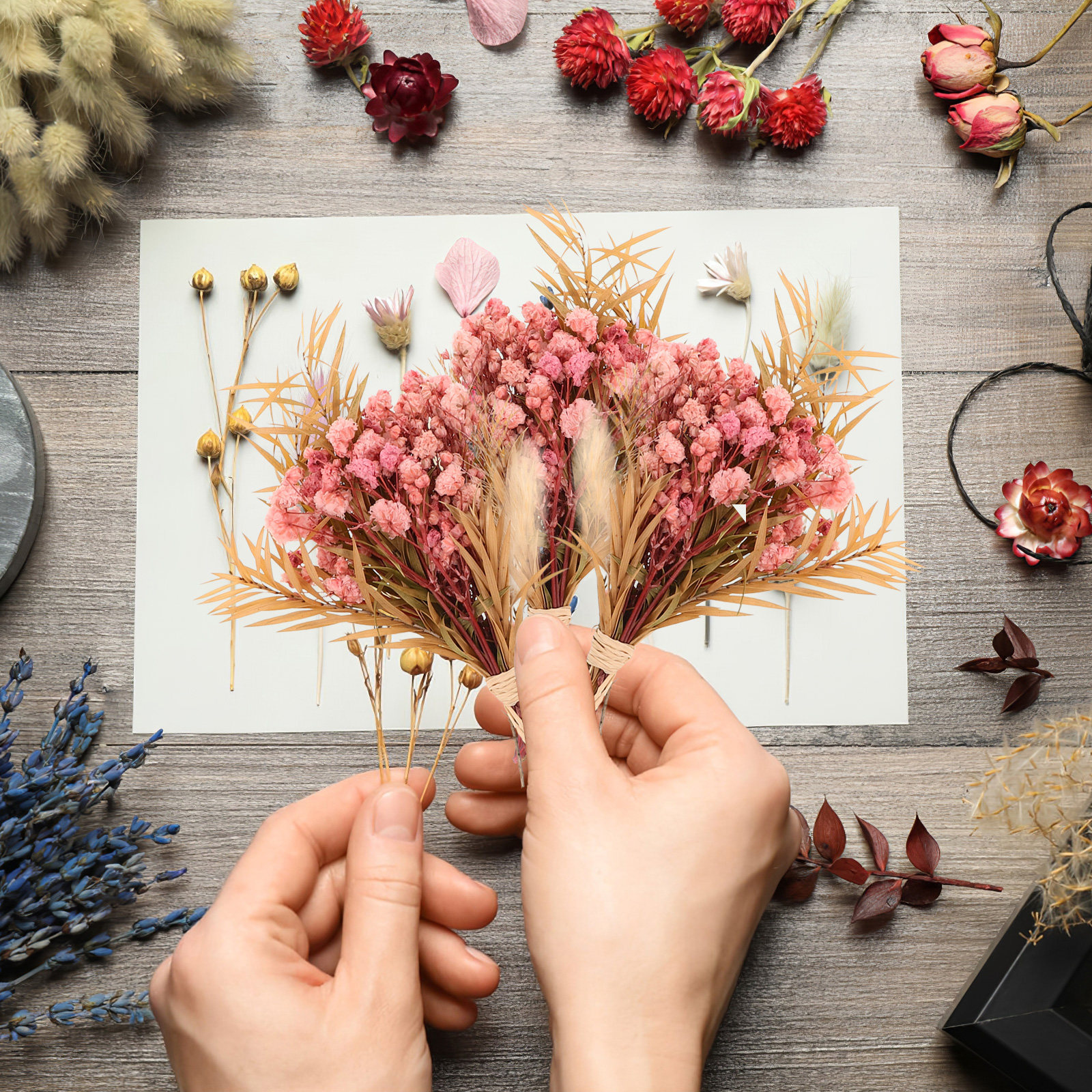 3Pcs Mini Dried Floral Bouquet – обзор и цена Dried Flower Bulk
