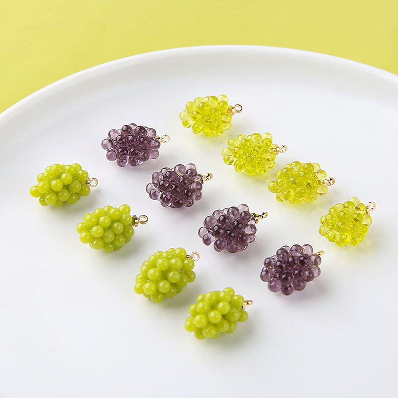 6pcs Cute Little Grapes Resin  – обзор и цена Resin Craft Projects