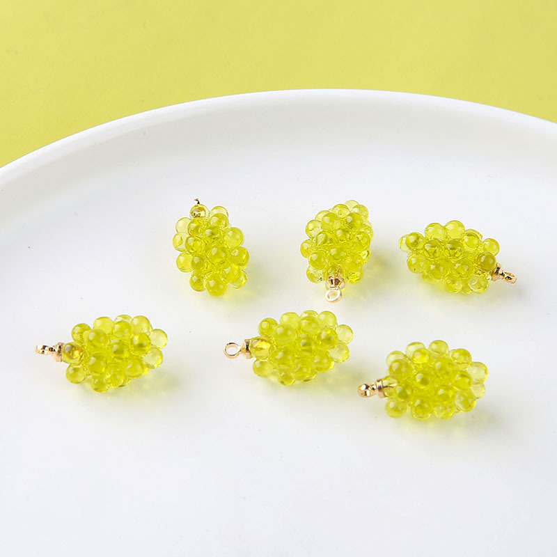 6pcs Cute Little Grapes Resin  – обзор и цена Resin Craft Projects