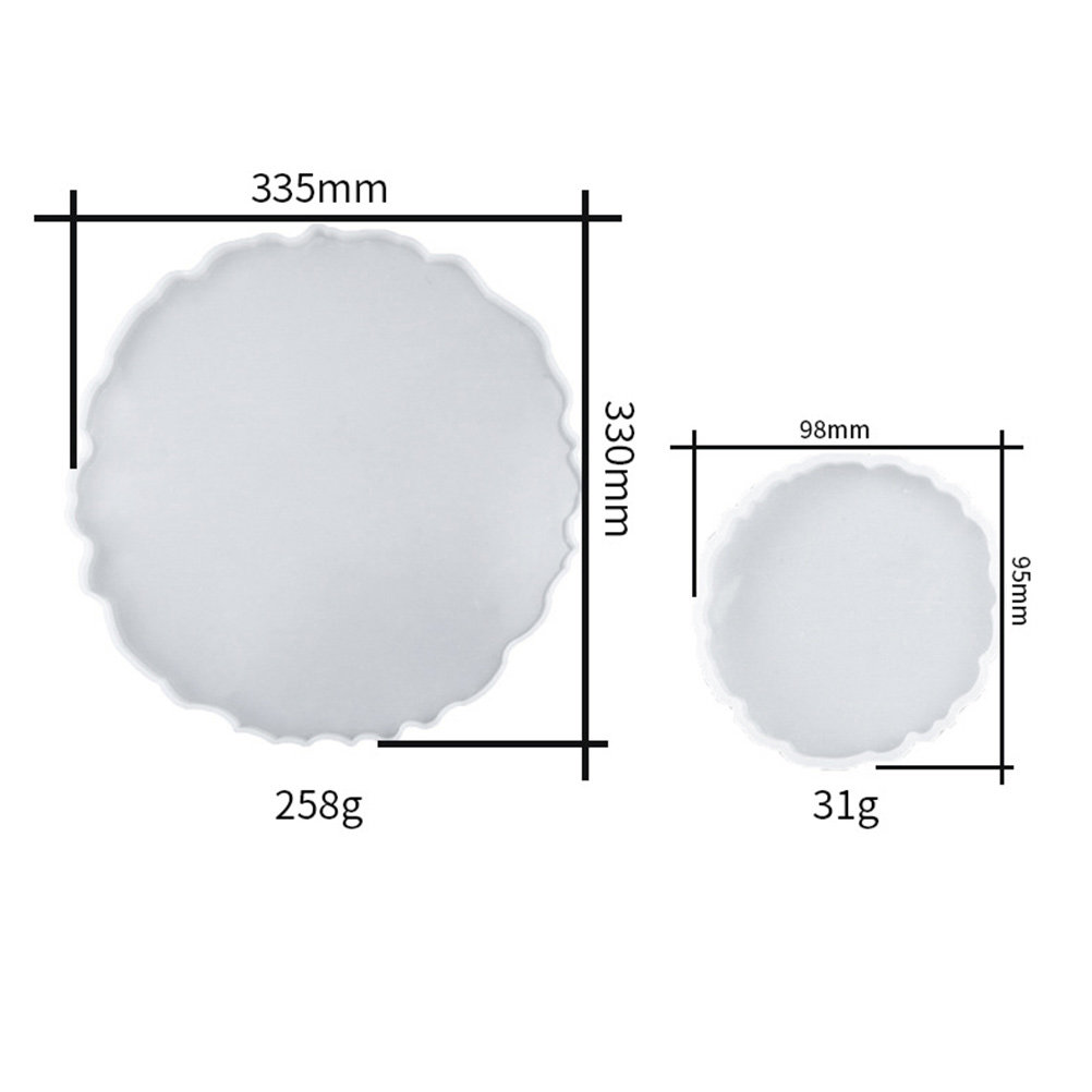 2Pcs Crystal Resin Silicone Tr – обзор и цена Serving Tray Mold