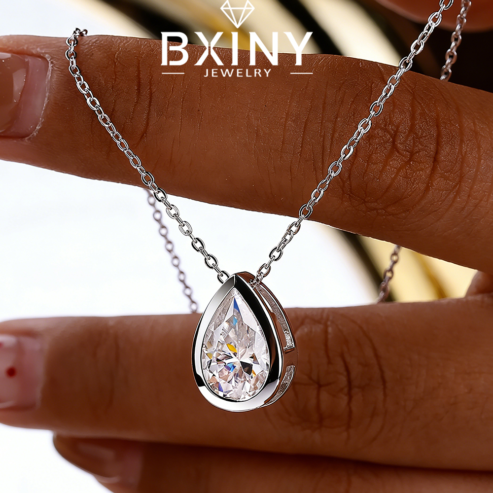 BXINY 4Carat Bezel Set WaterDr – обзор и цена Bezels Set Pendant