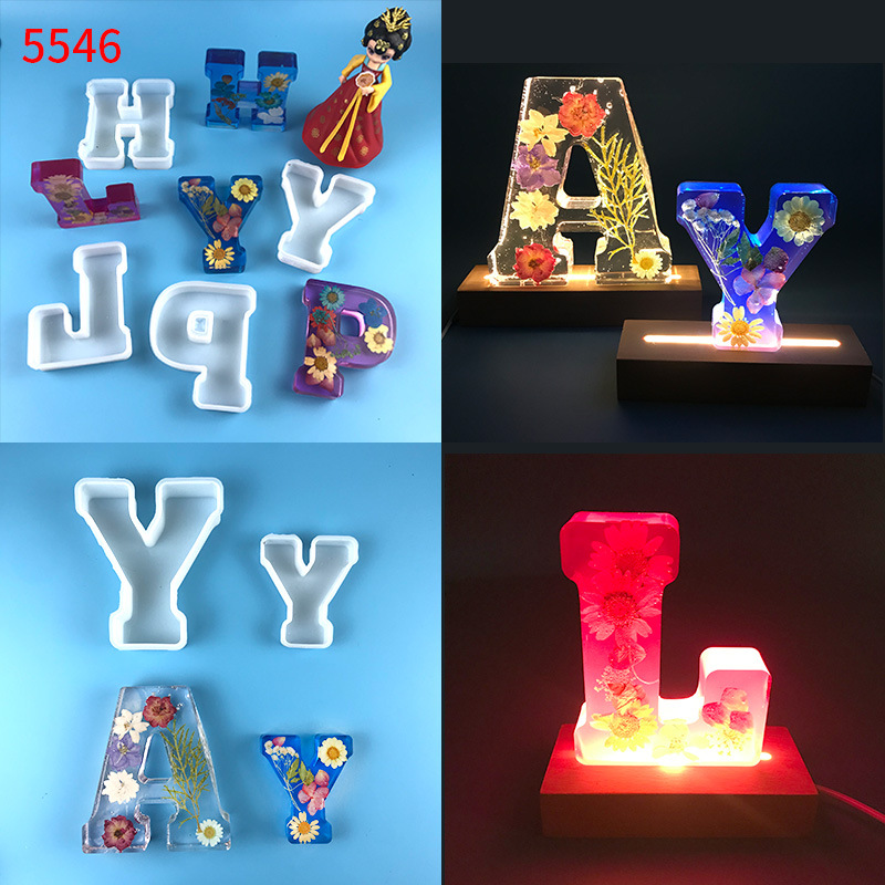 1pc A-Z Letter Silicone Molds  – обзор и цена Resin Craft Ideas