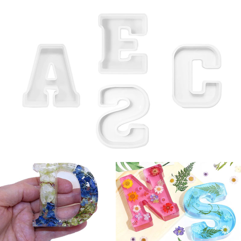 1pc A-Z Letter Silicone Molds  – обзор и цена Resin Craft Ideas