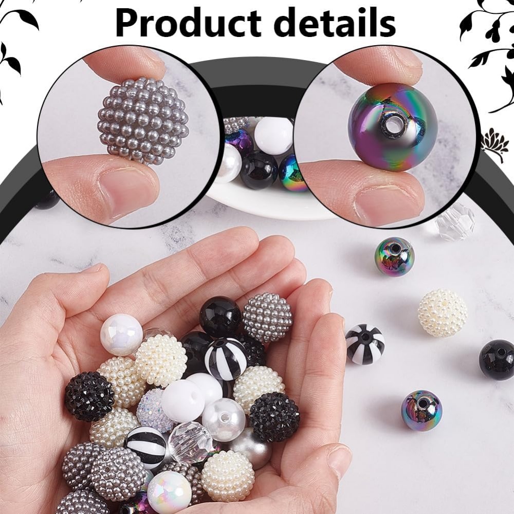 106pcs Chunky Beads 12 Styles  – обзор и цена Resin Crafts