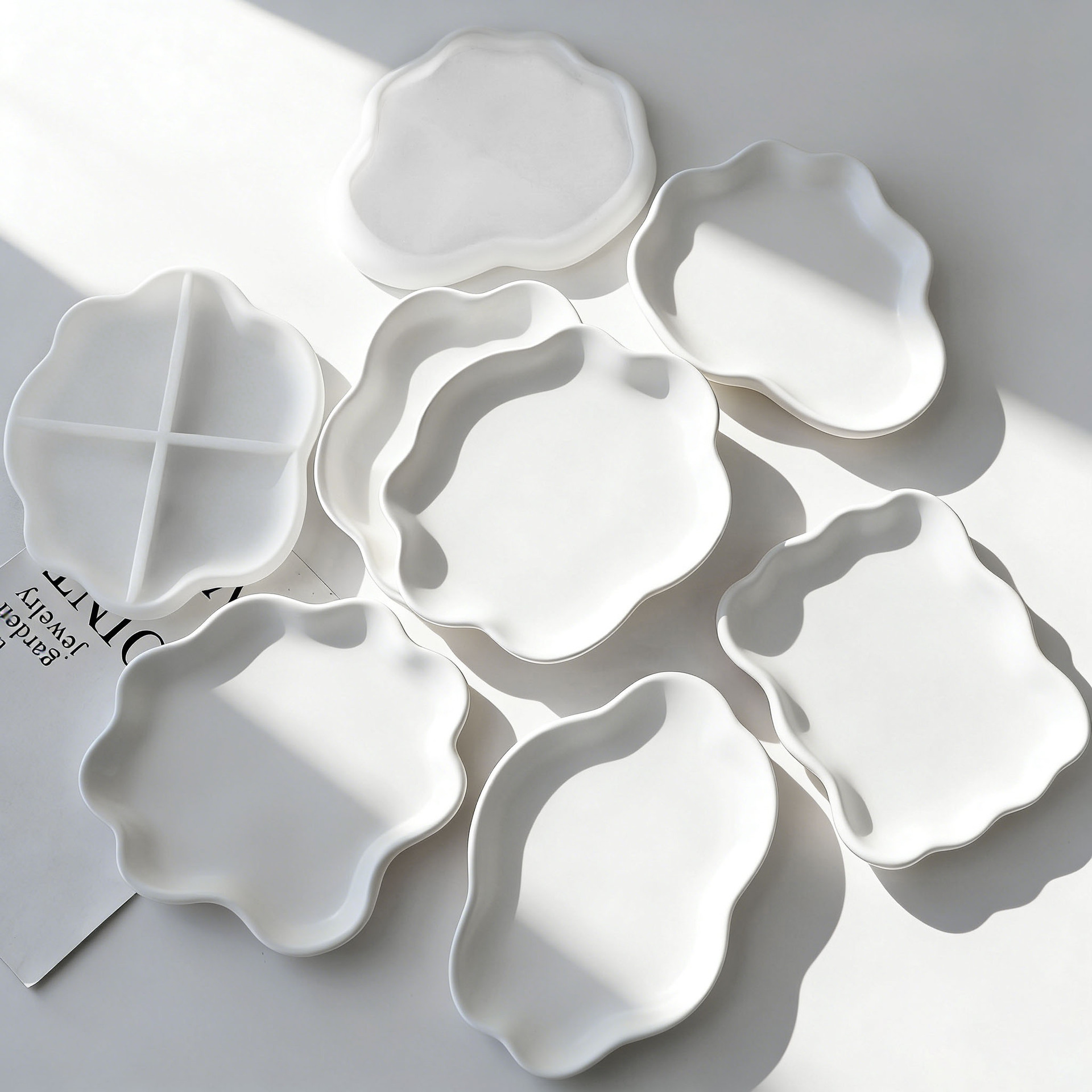 DIY Geometric Wave Plaster Coa – обзор и цена Serving Tray Mold