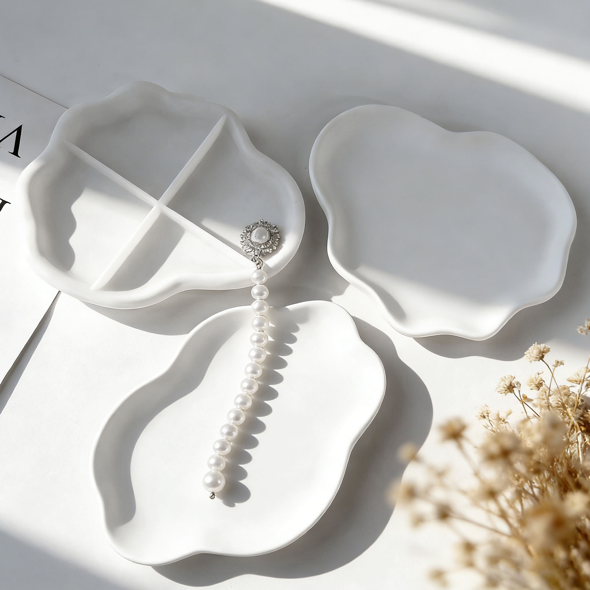 DIY Geometric Wave Plaster Coa – обзор и цена Serving Tray Mold