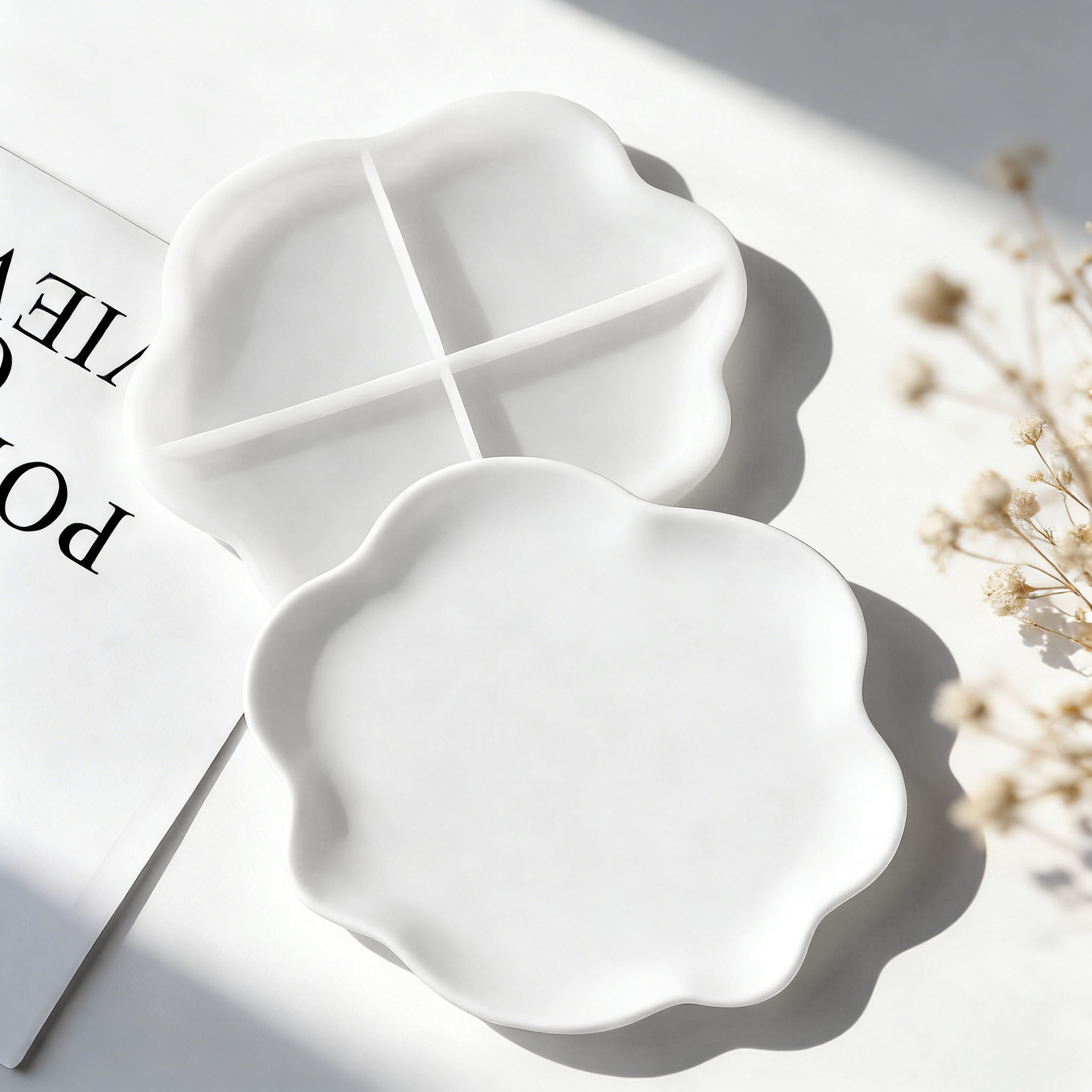 DIY Geometric Wave Plaster Coa – обзор и цена Serving Tray Mold