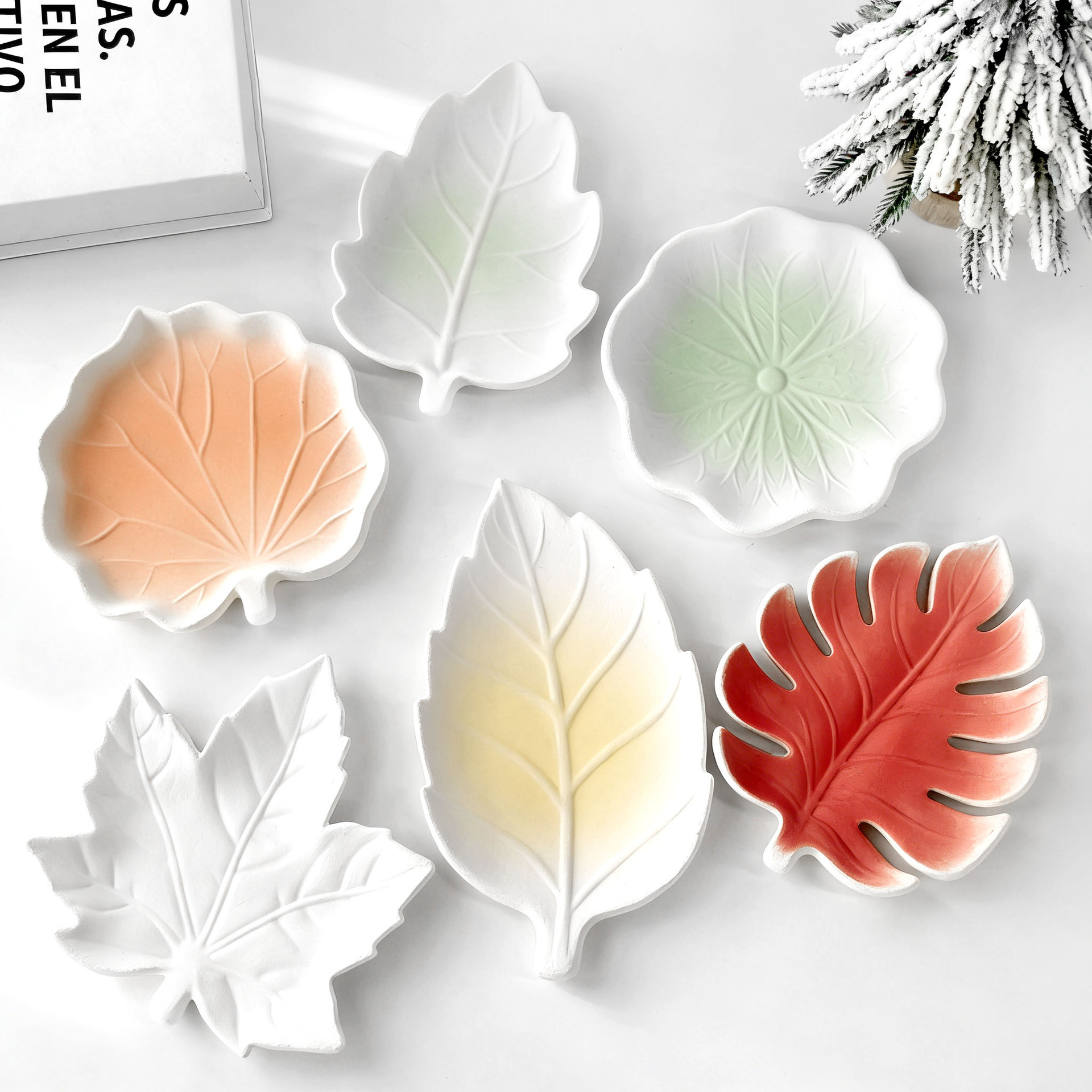 DIY Gypsum Form Leaf Coaster S – обзор и цена Serving Tray Mold