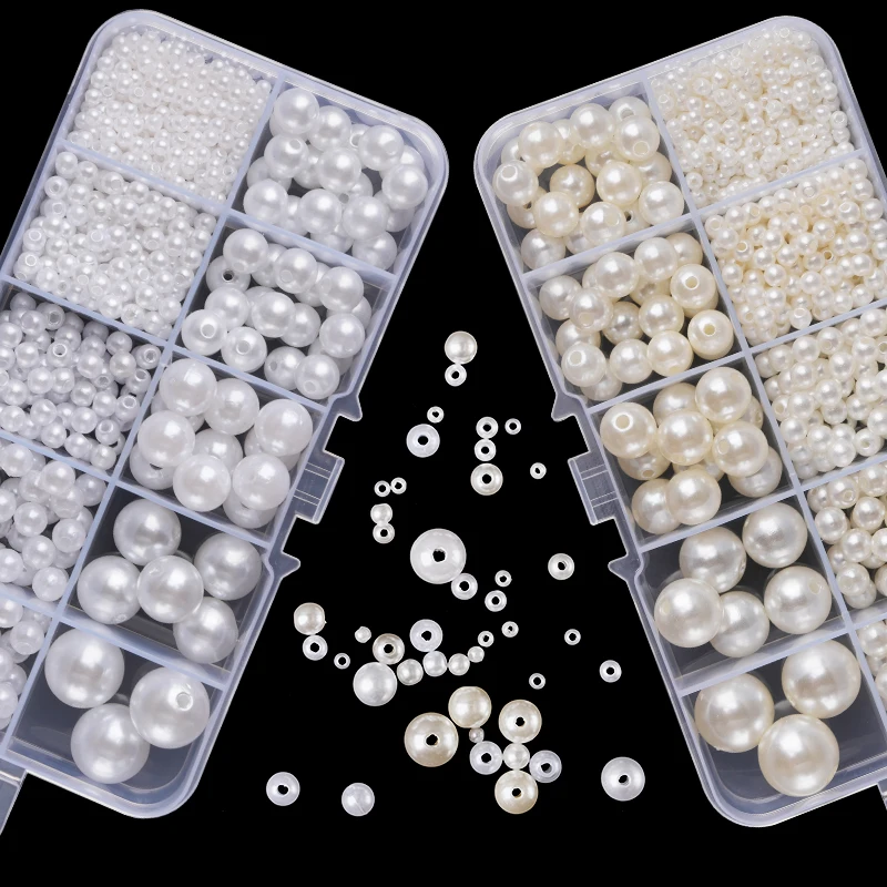 800pcs Artificial Faux Pearl R – обзор и цена Resin Jewelry Kit