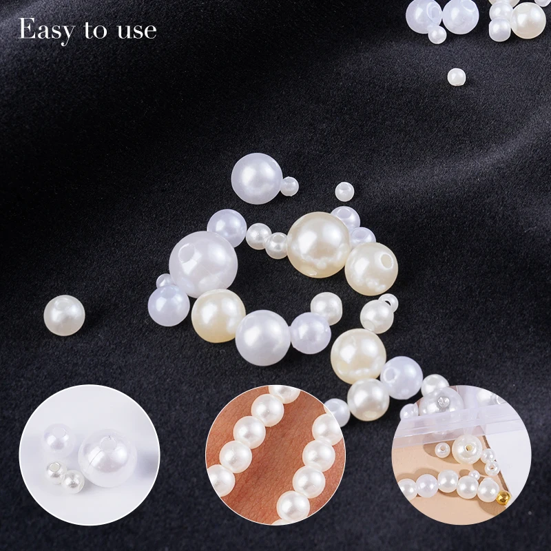800pcs Artificial Faux Pearl R – обзор и цена Resin Jewelry Kit
