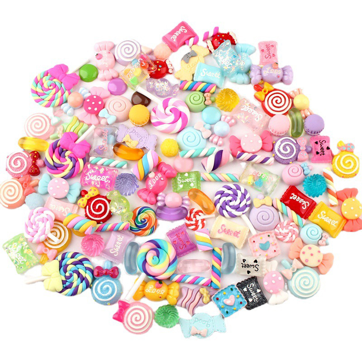 30pcs Random Candy Slime Charm – обзор и цена Resin Craft Supplies