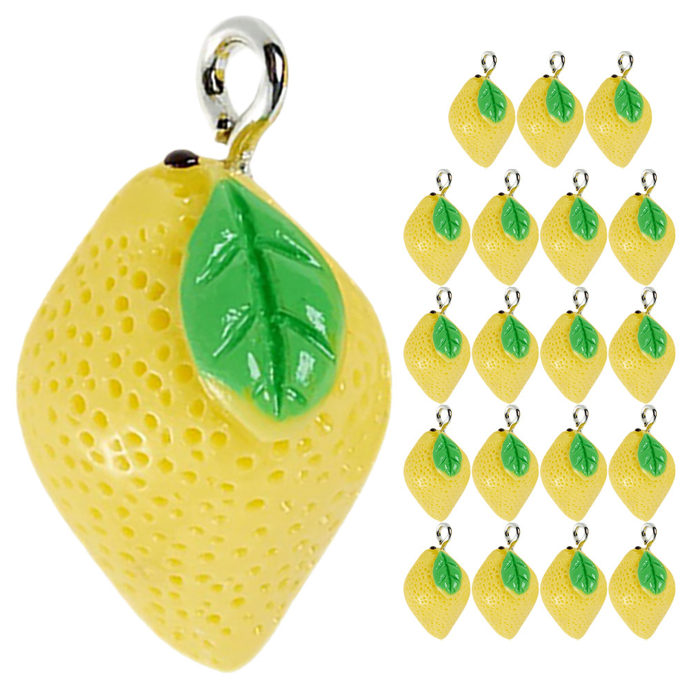 20Pcs Resin Lemon Charms Fruit – обзор и цена Resin Crafts