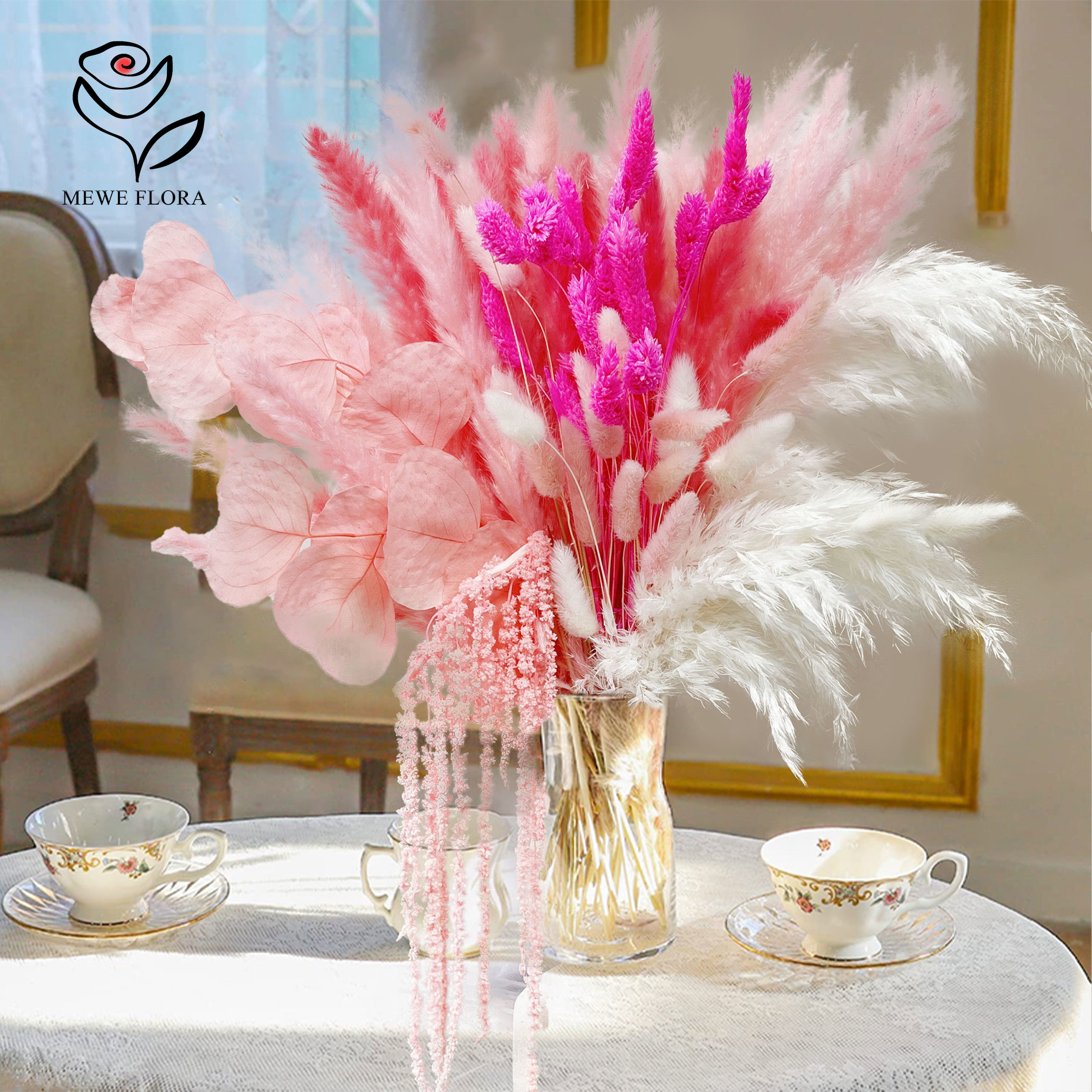 Natural Pampas Pink Dried Flow – обзор и цена Dried Flower Bulk