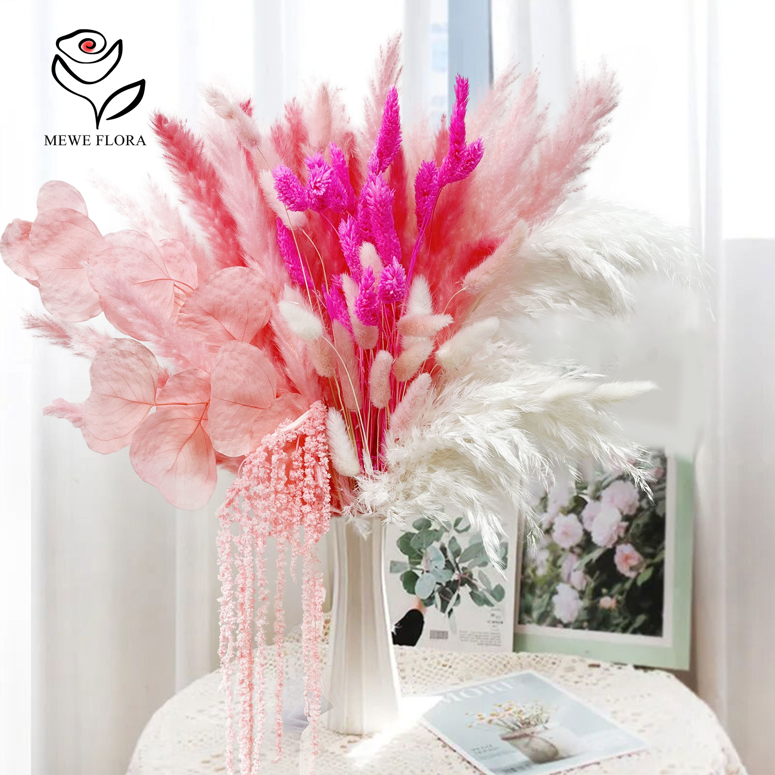 Natural Pampas Pink Dried Flow – обзор и цена Dried Flower Bulk