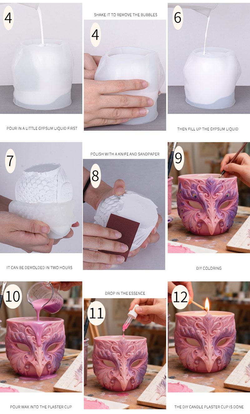 Resin Drip Candle Cups  Cement – обзор и цена Resin Craft Workshop