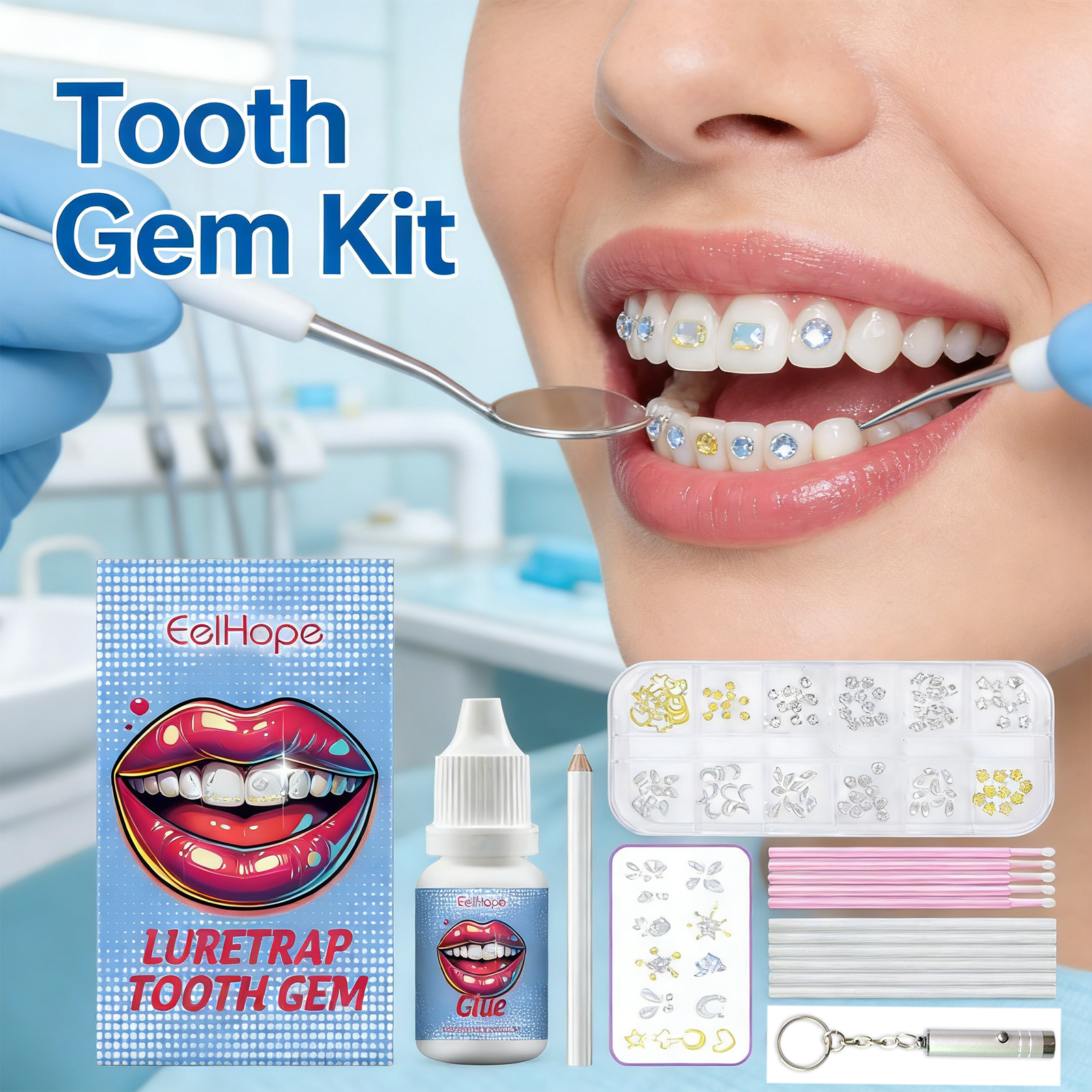 Tooth Gems Sparkling Teeth Jew – обзор и цена Resin Jewelry Kit