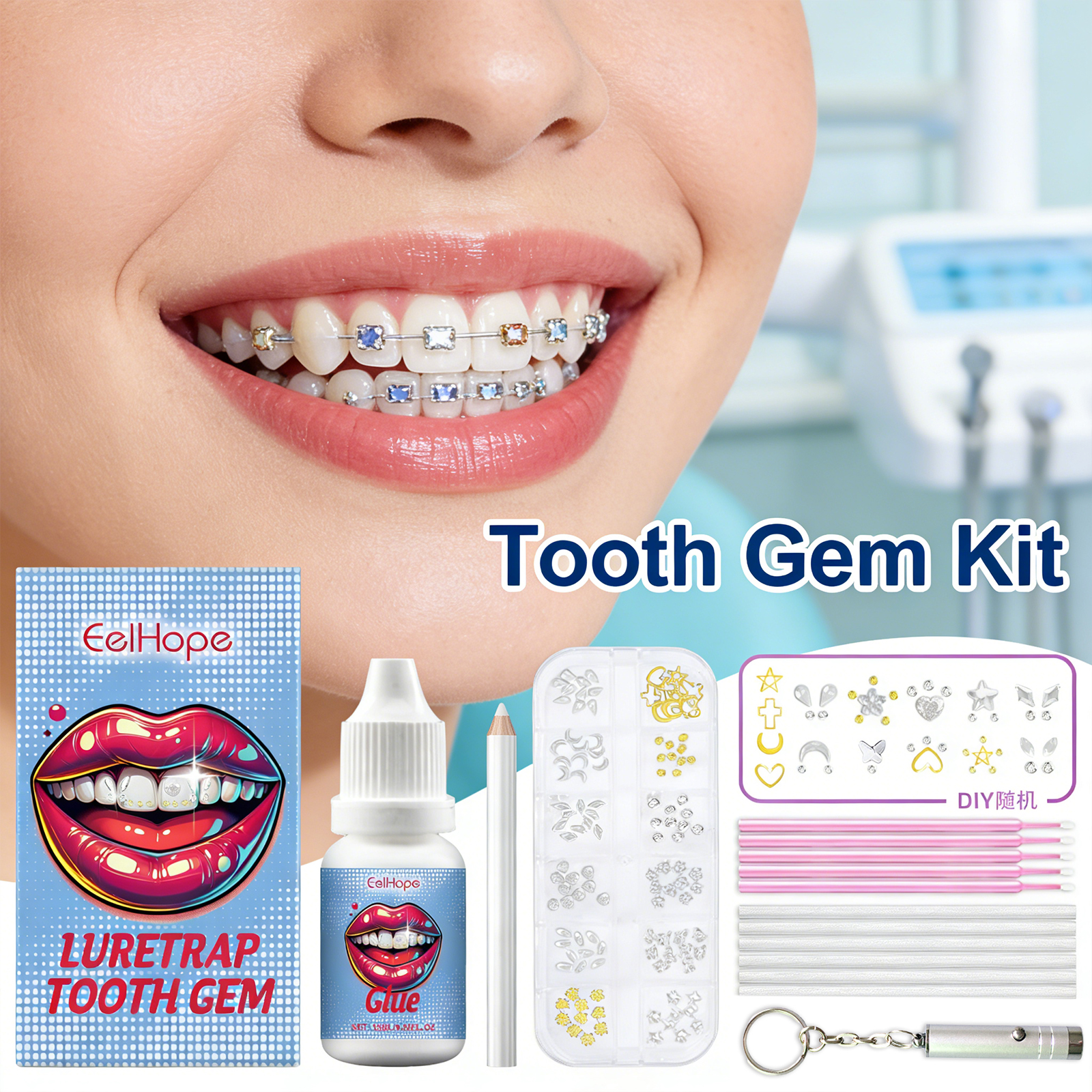 Tooth Gems Sparkling Teeth Jew – обзор и цена Resin Jewelry Kit