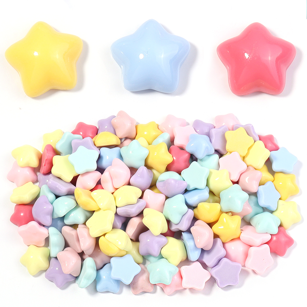 50pcs/lot 16mm Colorful Star R – обзор и цена Resin Crafts Diy