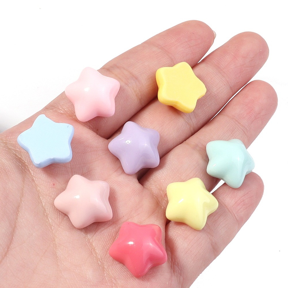 50pcs/lot 16mm Colorful Star R – обзор и цена Resin Crafts Diy