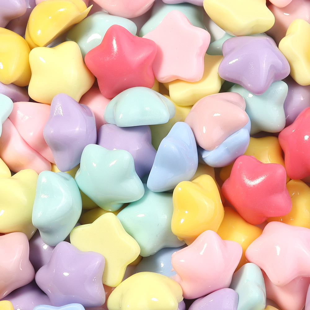 50pcs/lot 16mm Colorful Star R – обзор и цена Resin Crafts Diy