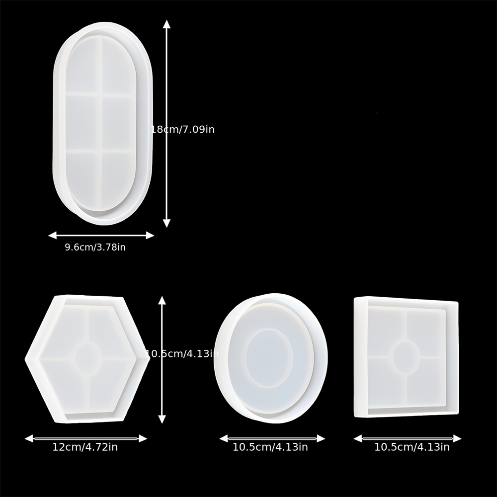 4pcs/Set Storage Tray Coaster  – обзор и цена Serving Tray Mold